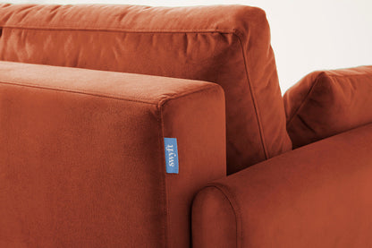 Model 10 Sofa Bed 3 Seater, Brick