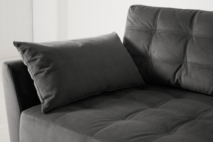 Model 10 Sofa Bed 3 Seater, Charcoal