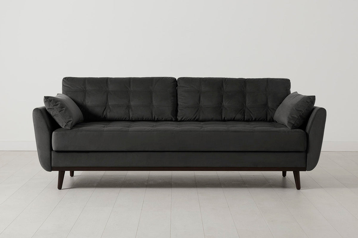 Model 10 Sofa Bed 3 Seater, Charcoal