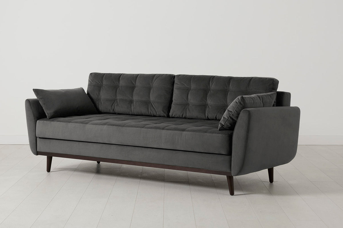 Model 10 Sofa Bed 3 Seater, Charcoal