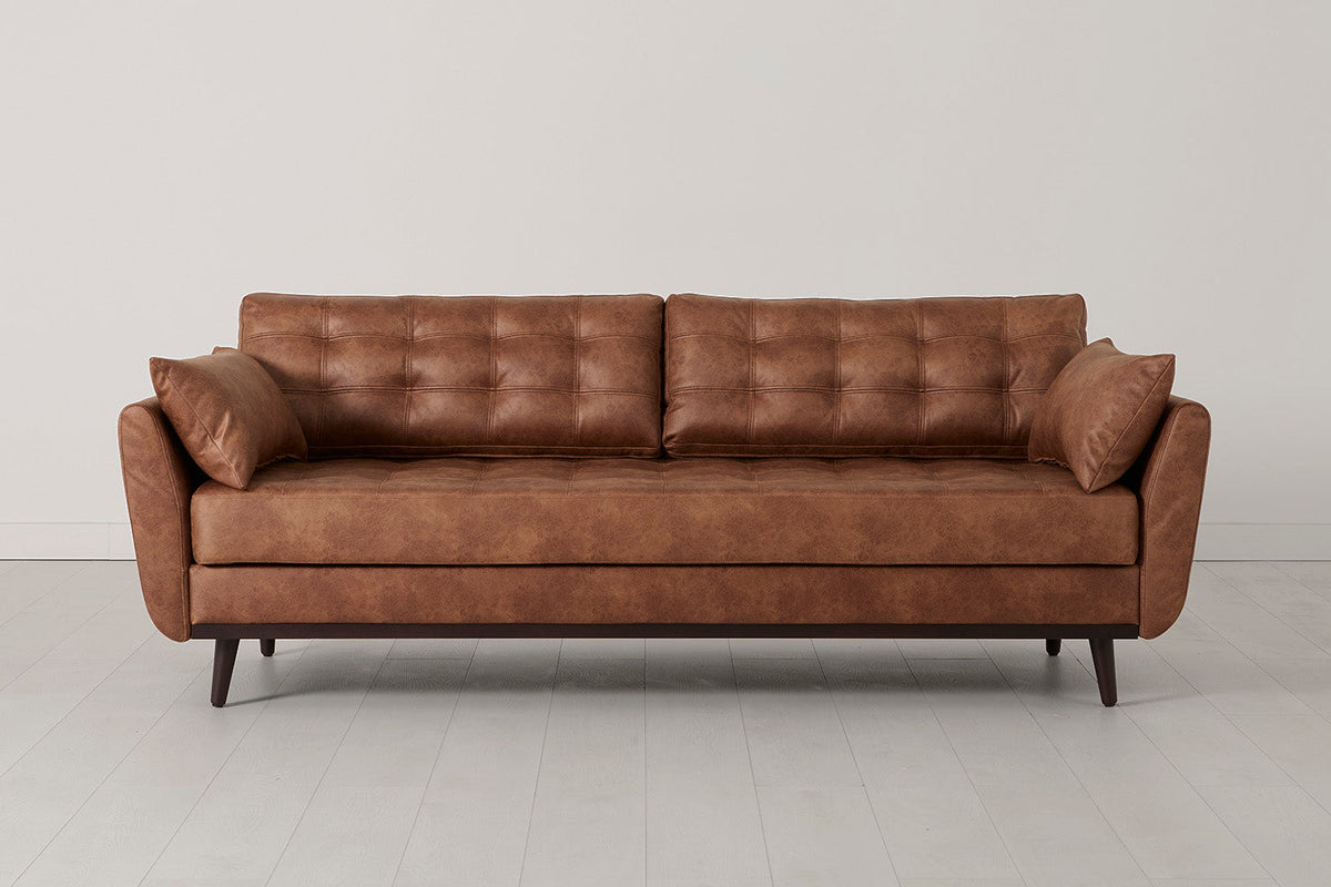 Model 10 Sofa Bed 3 Seater, Chestnut