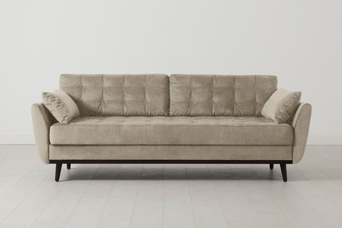 Model 10 Sofa Bed 3 Seater, Flax