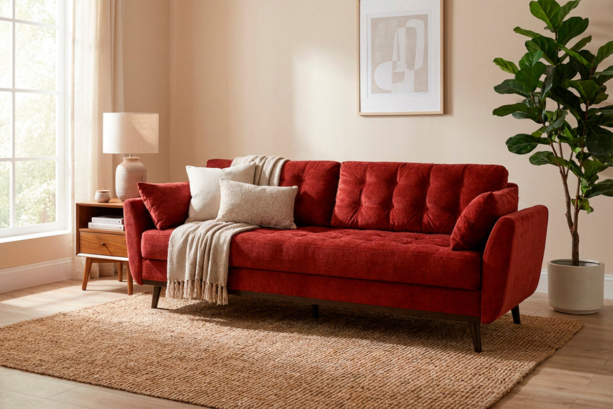Model 10 Sofa Bed 3 Seater, Harissa