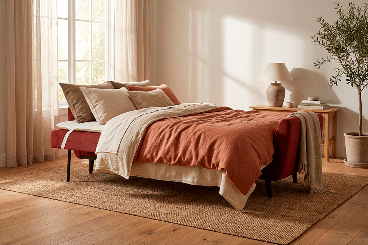 Model 10 Sofa Bed 3 Seater, Harissa