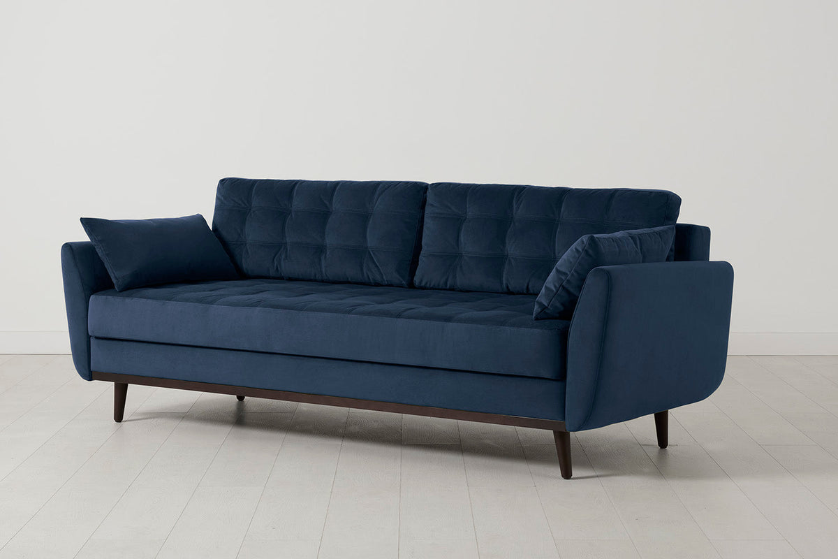 Model 10 Sofa Bed 3 Seater, Indigo