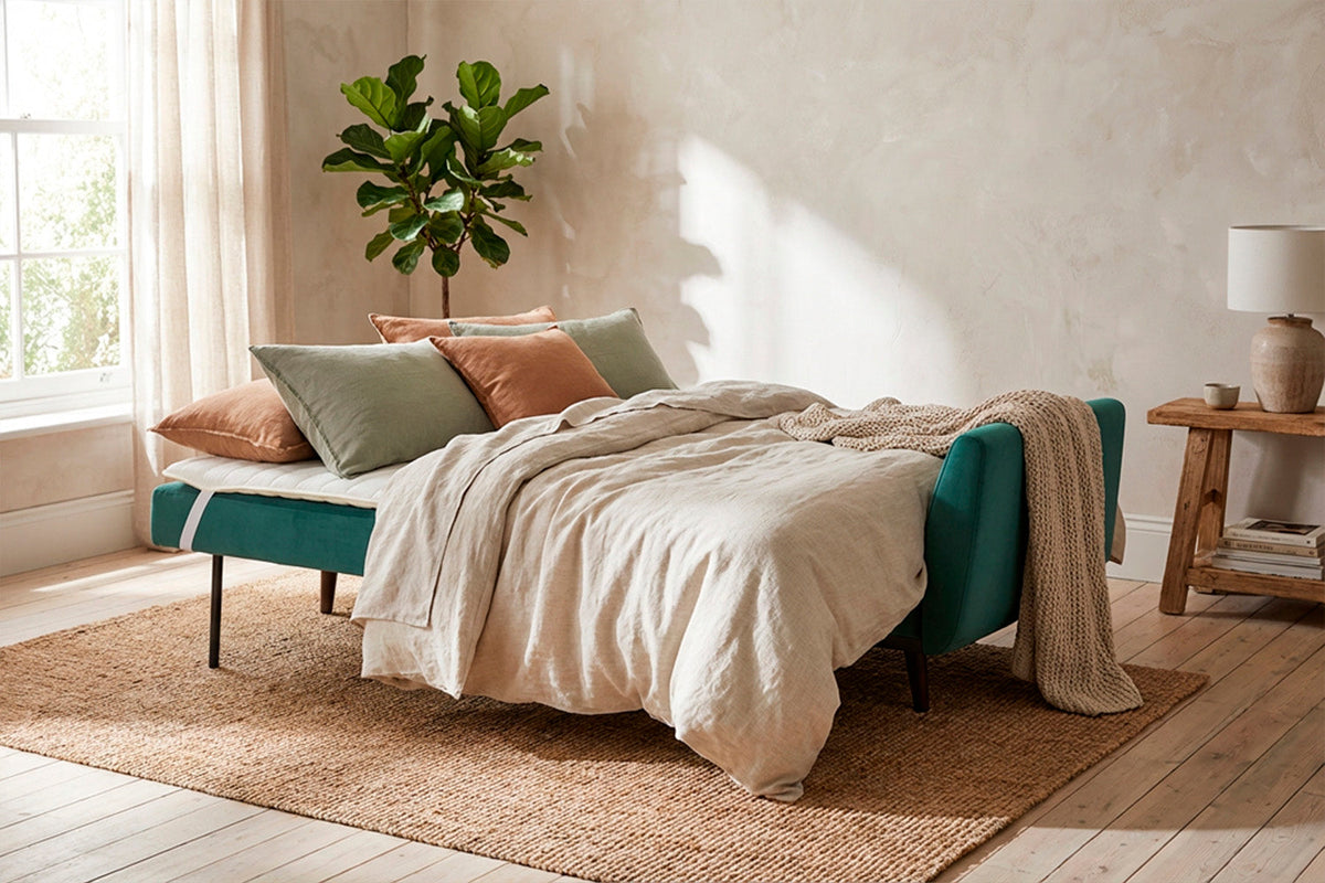 Model 10 Sofa Bed 3 Seater, Kingfisher