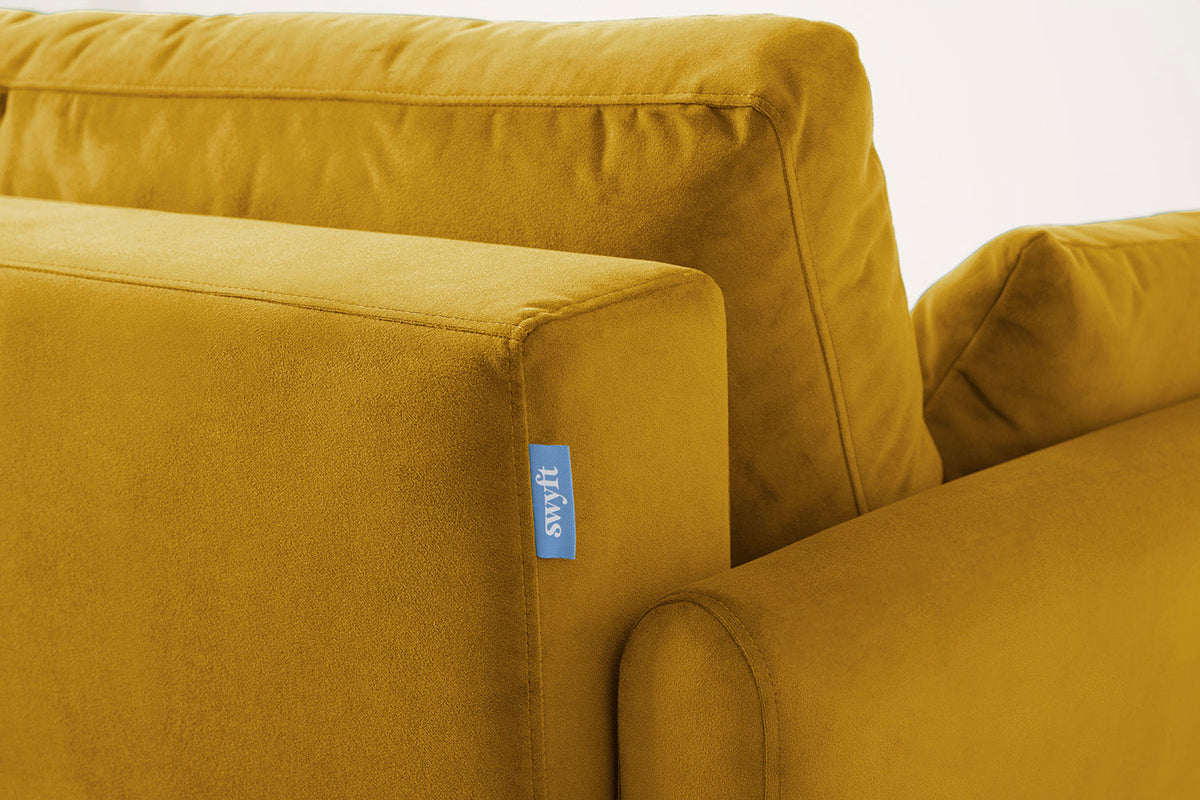Model 10 Sofa Bed 3 Seater, Mustard