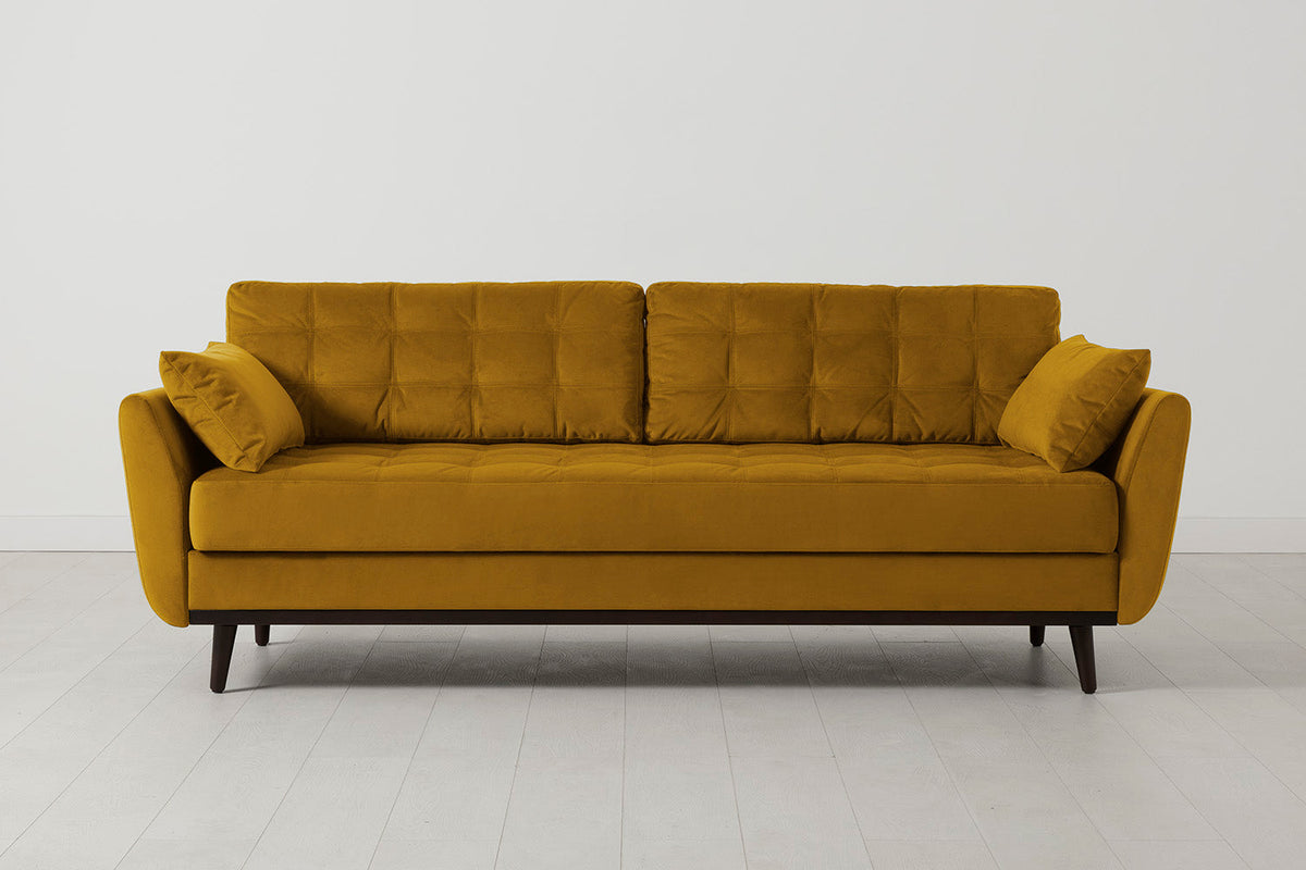 Model 10 Sofa Bed 3 Seater, Mustard