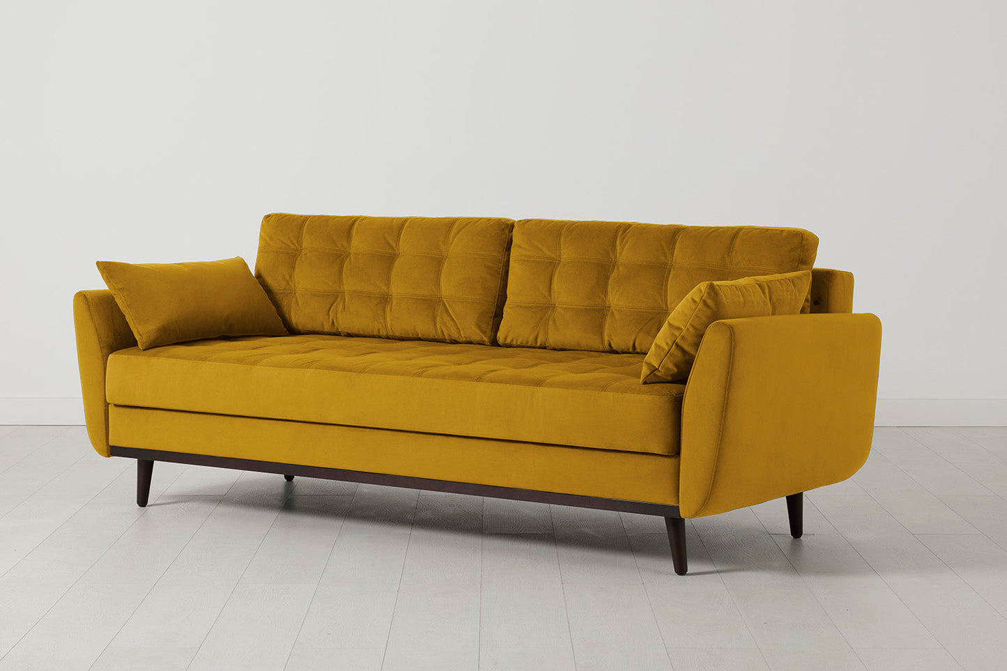 Model 10 Sofa Bed 3 Seater, Mustard