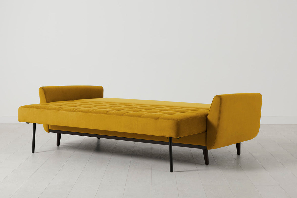 Model 10 Sofa Bed 3 Seater, Mustard
