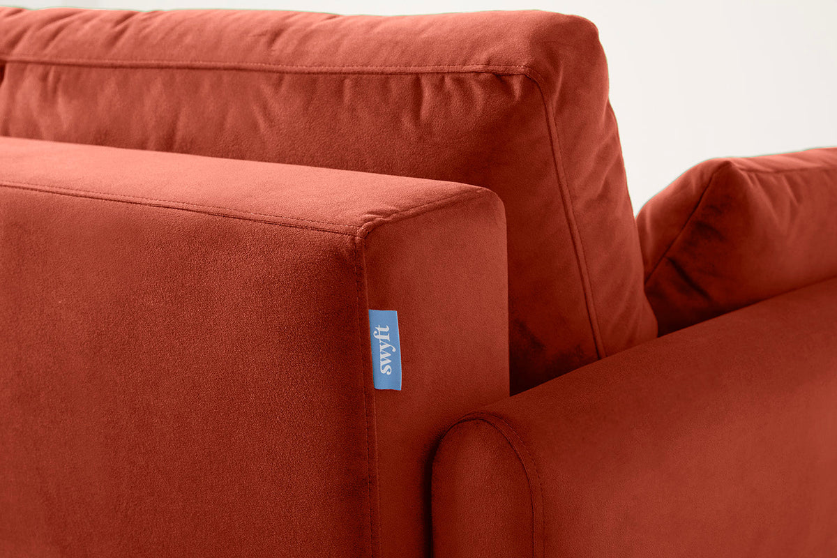 Model 10 Sofa Bed 3 Seater, Paprika