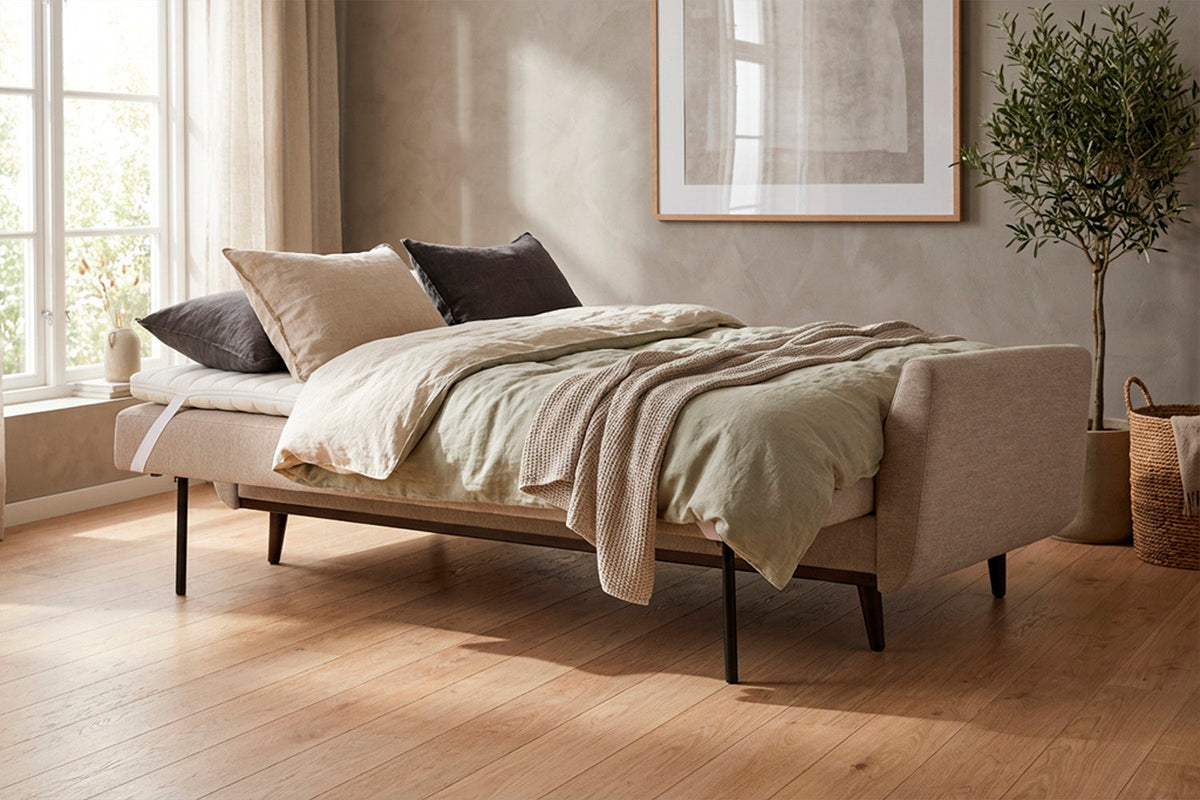 Model 10 Sofa Bed 3 Seater, Pumice