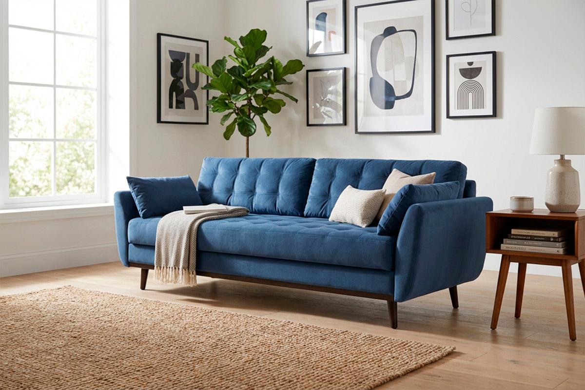 Model 10 Sofa Bed 3 Seater, Teal
