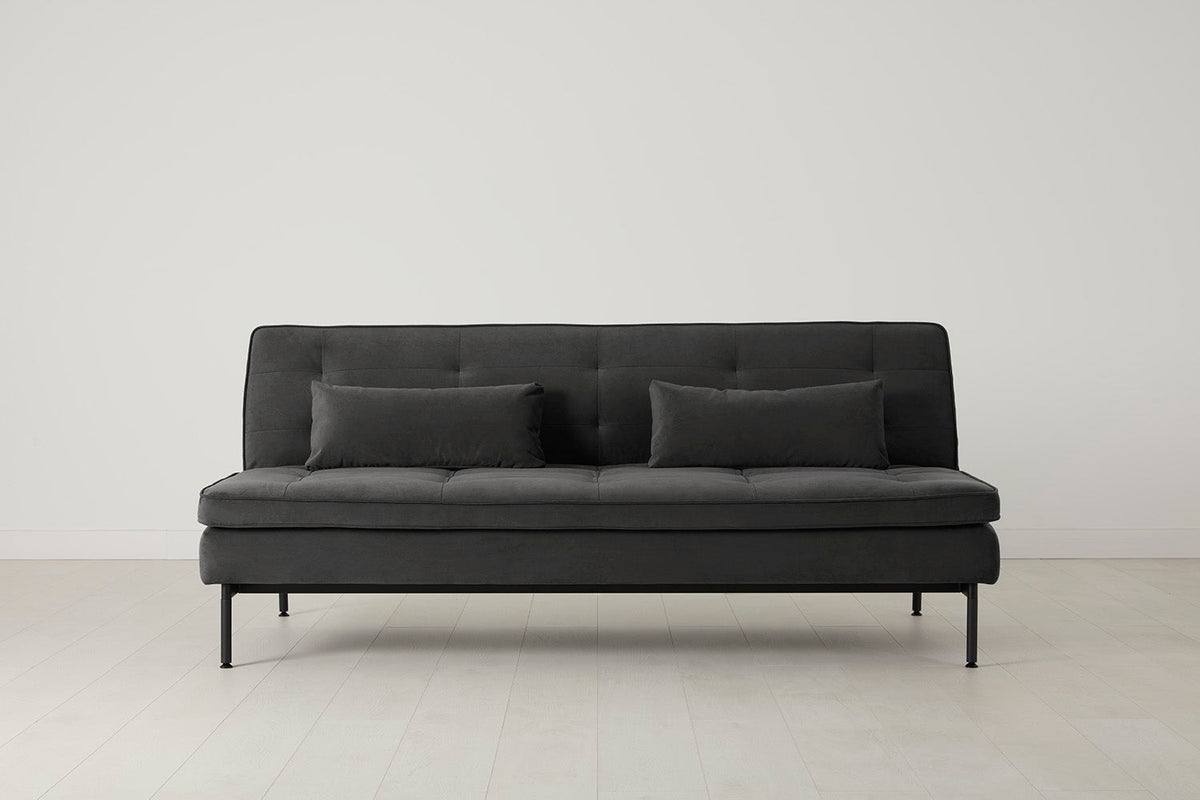 Model 11 Sofa Bed 3 Seater, Charcoal