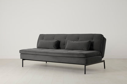 Model 11 Sofa Bed 3 Seater, Charcoal