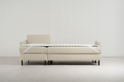 Model 12 Sofa Bed with Storage 3 Seater Left Chaise, Chalk