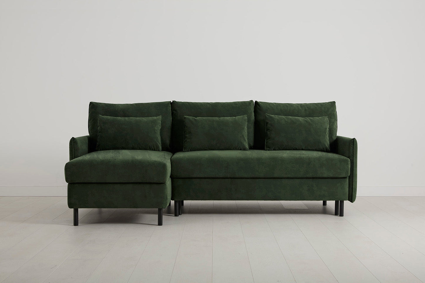 Model 12 Sofa Bed with Storage 3 Seater Left Chaise, Conifer