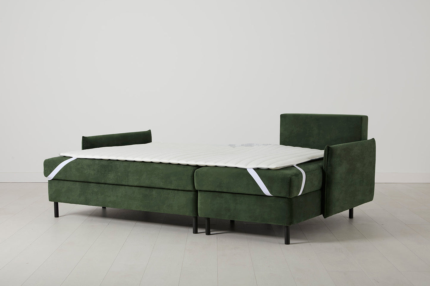 Model 12 Sofa Bed with Storage 3 Seater Right Chaise, Conifer