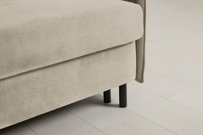 Model 12 Sofa Bed with Storage 3 Seater Left Chaise, Flax