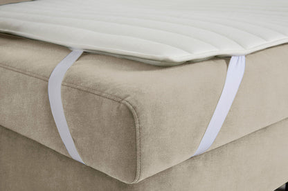 Model 12 Sofa Bed with Storage 3 Seater Left Chaise, Flax