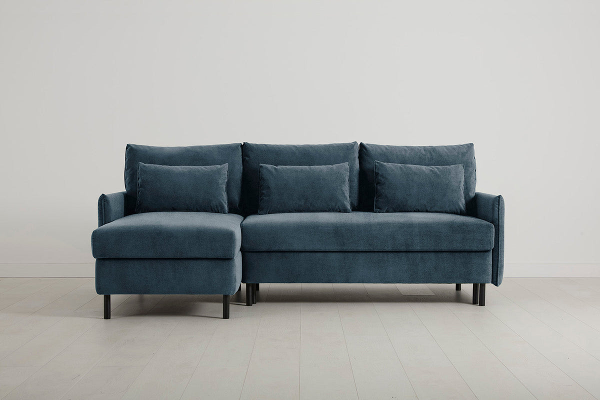 Model 12 Sofa Bed with Storage 3 Seater Left Chaise, Hydro