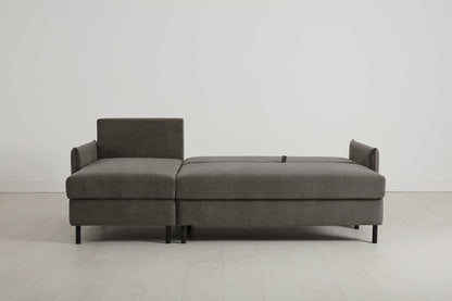 Model 12 Sofa Bed with Storage 3 Seater Left Chaise, Mink