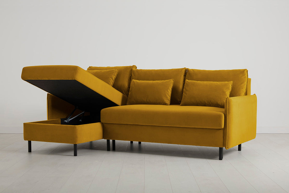 Model 12 Sofa Bed with Storage 3 Seater Left Chaise