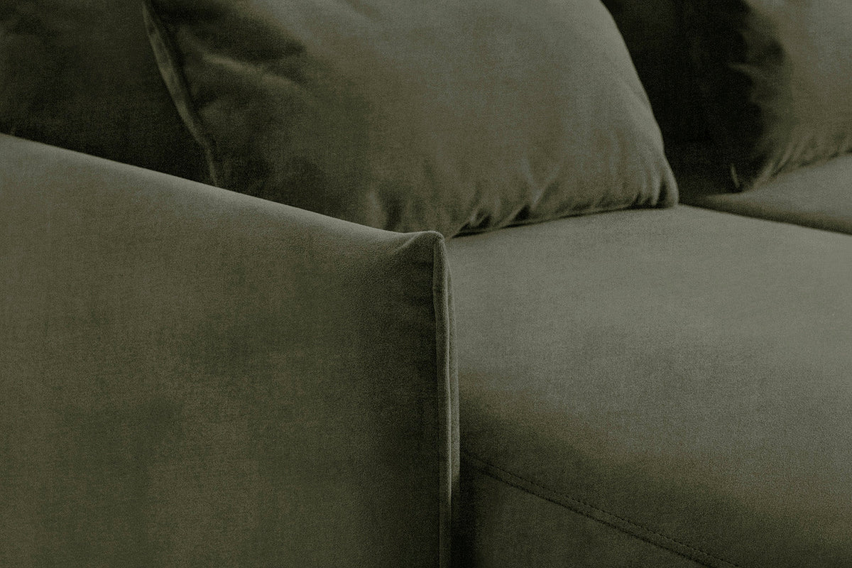 Model 12 Sofa Bed with Storage 3 Seater Left Chaise, Pine