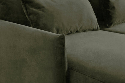 Model 12 Sofa Bed with Storage 3 Seater Left Chaise, Pine