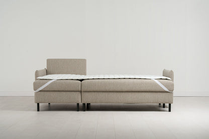 Model 12 Sofa Bed with Storage 3 Seater Left Chaise, Pumice