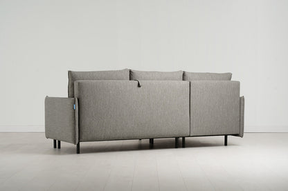 Model 12 Sofa Bed with Storage 3 Seater Left Chaise, Shadow