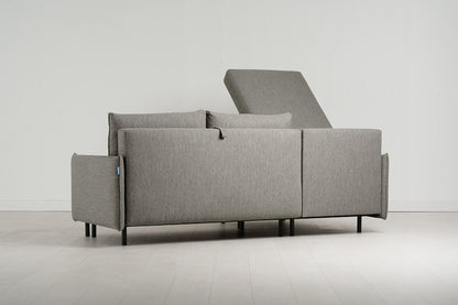 Model 12 Sofa Bed with Storage 3 Seater Left Chaise, Shadow