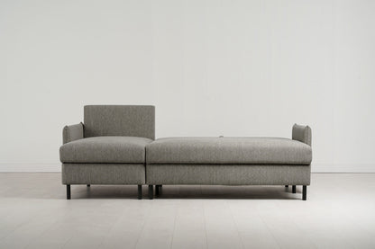 Model 12 Sofa Bed with Storage 3 Seater Left Chaise, Shadow