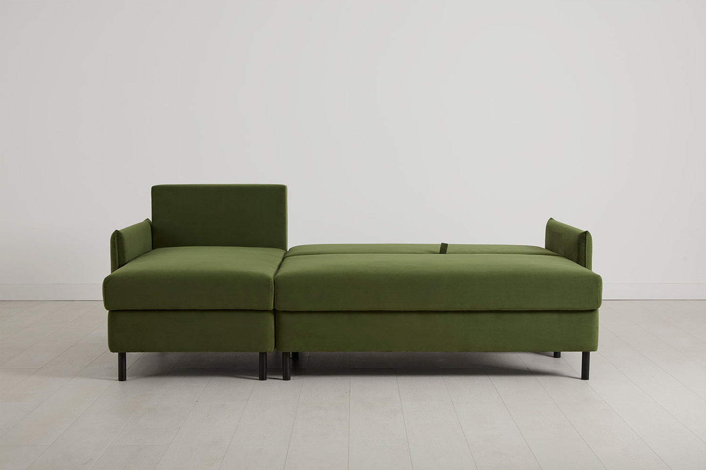 Model 12 Sofa Bed with Storage 3 Seater Left Chaise, Vine