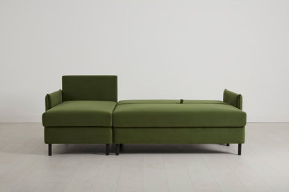 Model 12 Sofa Bed with Storage 3 Seater Left Chaise, Vine