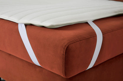 Model 12 Sofa Bed with Storage 3 Seater Left Chaise, Brick