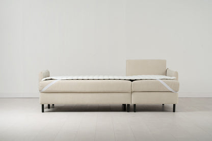 Model 12 Sofa Bed with Storage 3 Seater Right Chaise, Chalk