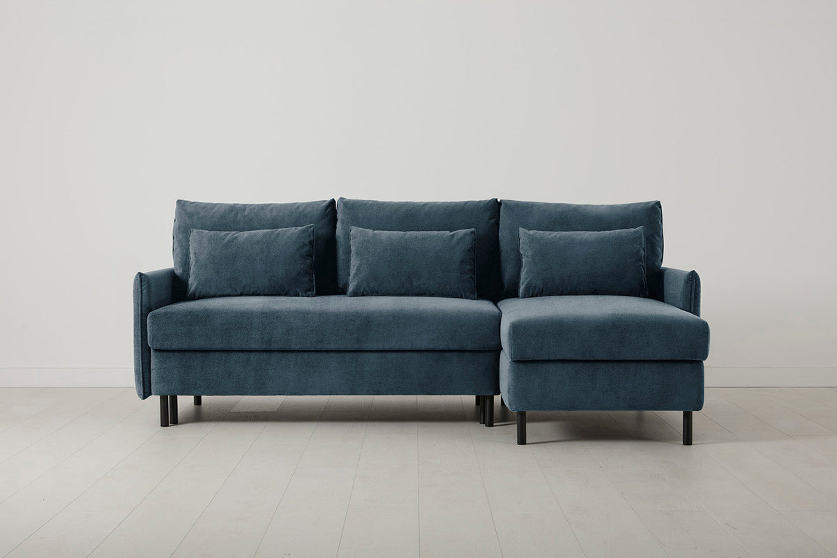 Model 12 Sofa Bed with Storage 3 Seater Right Chaise, Hydro