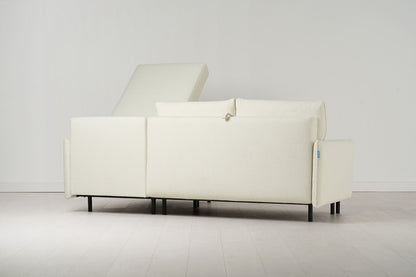 Model 12 Sofa Bed with Storage 3 Seater Right Chaise, Ivory