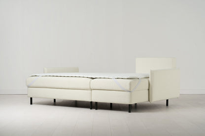 Model 12 Sofa Bed with Storage 3 Seater Right Chaise, Ivory