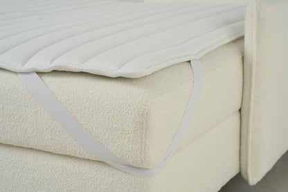 Model 12 Sofa Bed with Storage 3 Seater Right Chaise, Ivory
