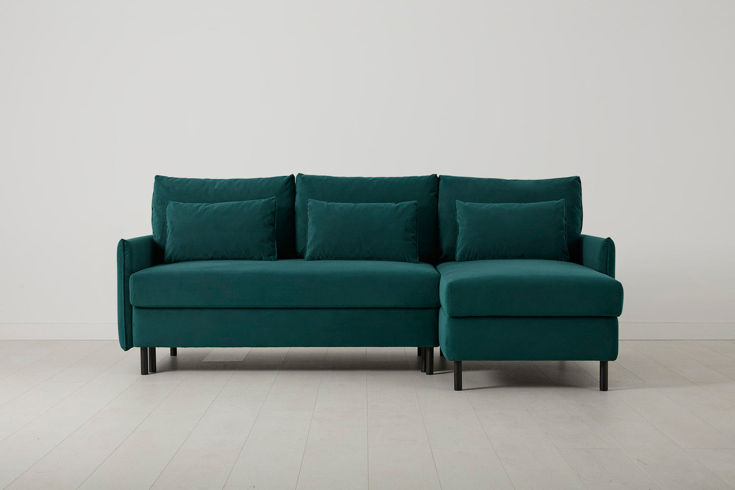Model 12 Sofa Bed with Storage 3 Seater Right Chaise, Kingfisher