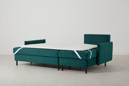 Model 12 Sofa Bed with Storage 3 Seater Right Chaise, Kingfisher