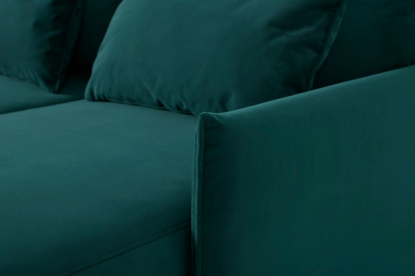 Model 12 Sofa Bed with Storage 3 Seater Left Chaise, Kingfisher