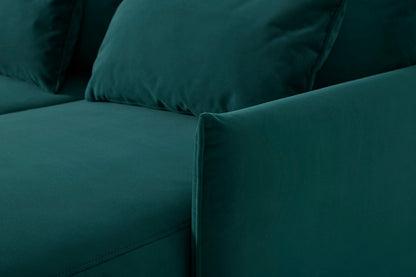 Model 12 Sofa Bed with Storage 3 Seater Left Chaise, Kingfisher