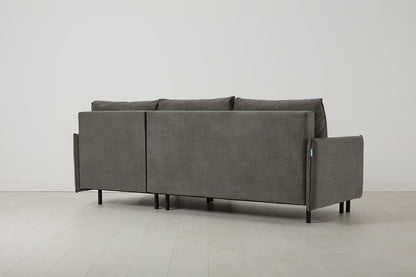 Model 12 Sofa Bed with Storage 3 Seater Right Chaise, Mink