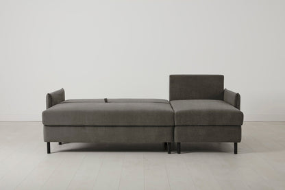 Model 12 Sofa Bed with Storage 3 Seater Right Chaise, Mink