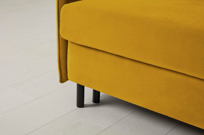 Model 12 Sofa Bed with Storage 3 Seater Left Chaise, Mustard