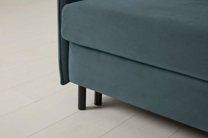 Model 12 Sofa Bed with Storage 3 Seater Right Chaise, Petrol