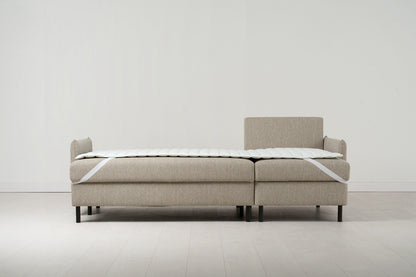 Model 12 Sofa Bed with Storage 3 Seater Right Chaise, Pumice
